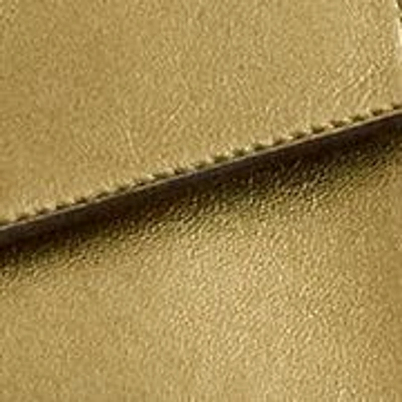 Metallic Leather Small Farrah Satchel