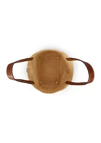 Woven Straw Large Tasha Tote Bag