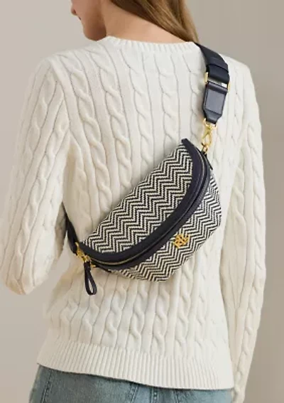 Herringbone Woven Marcy Belt Bag