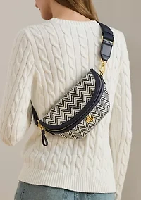 Herringbone Woven Marcy Belt Bag