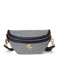 Herringbone Woven Marcy Belt Bag