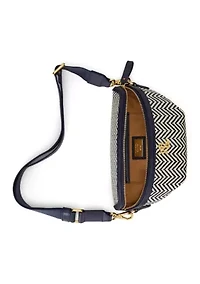 Herringbone Woven Marcy Belt Bag