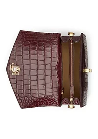 Two-Tone Leather Small Reese Bucket Bag