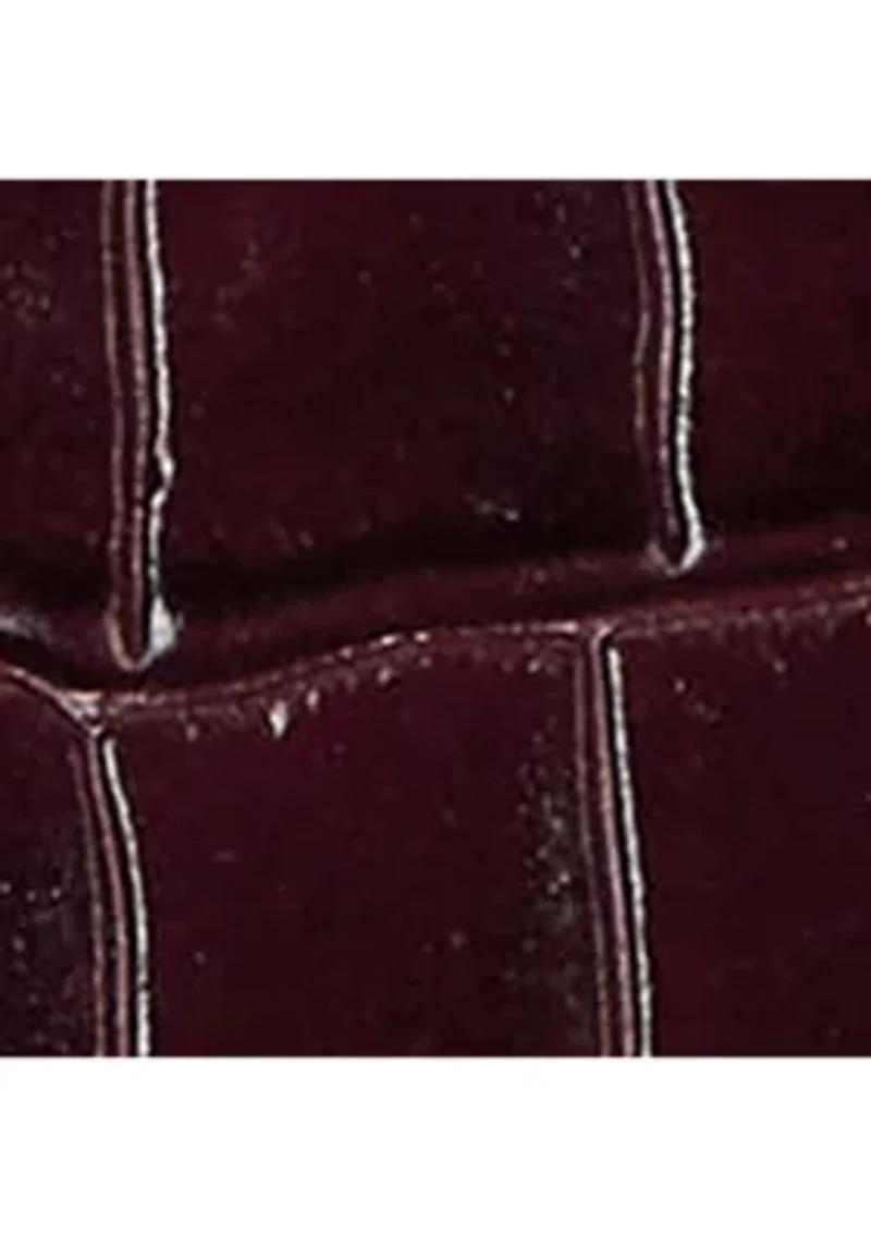 Two-Tone Leather Small Reese Bucket Bag