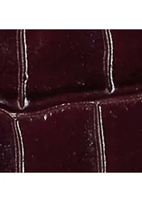 Two-Tone Leather Small Reese Bucket Bag