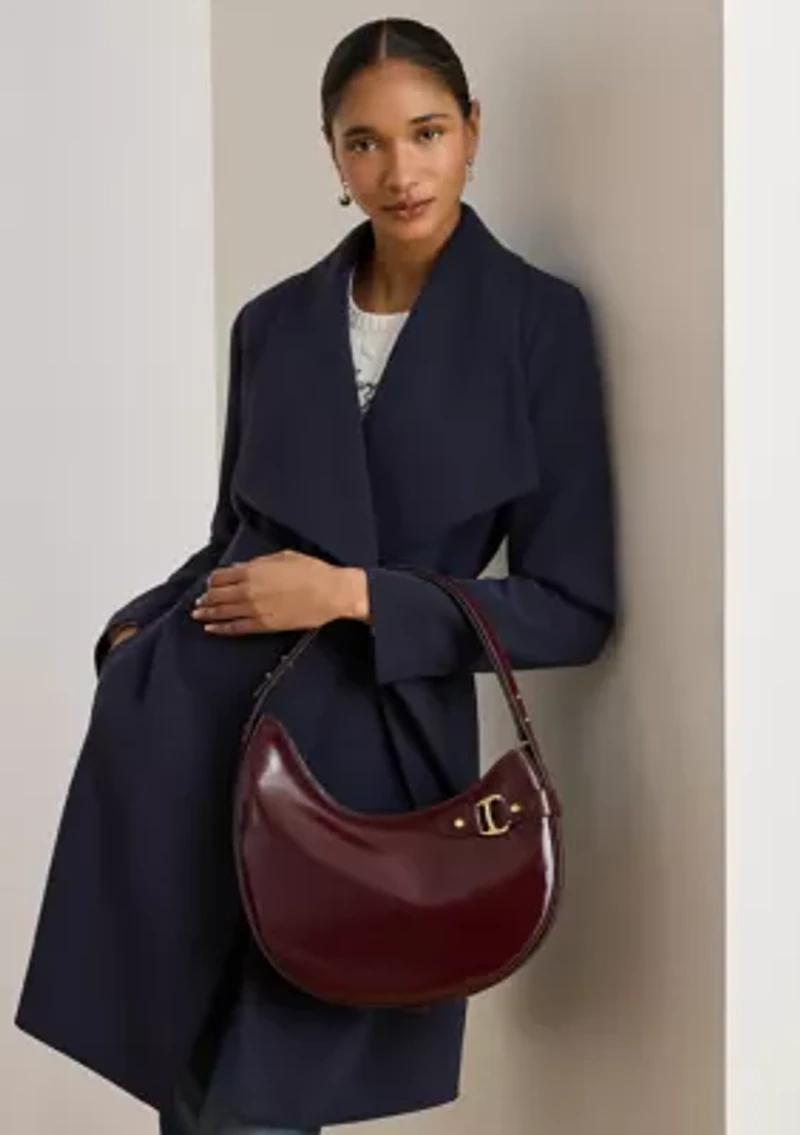 Patent Leather Large Tasha Shoulder Bag