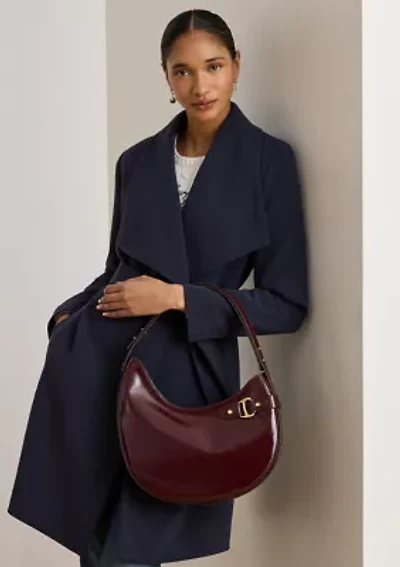 Patent Leather Large Tasha Shoulder Bag