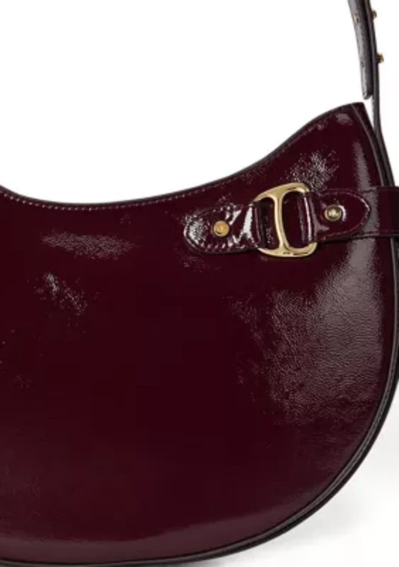 Patent Leather Large Tasha Shoulder Bag
