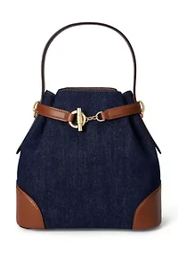 Washed Denim Medium Blaike Bucket Bag