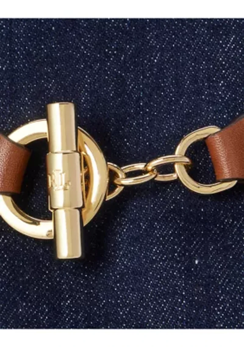 Washed Denim Medium Blaike Bucket Bag