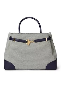 Cross-Dyed Canvas Large Blaike Satchel