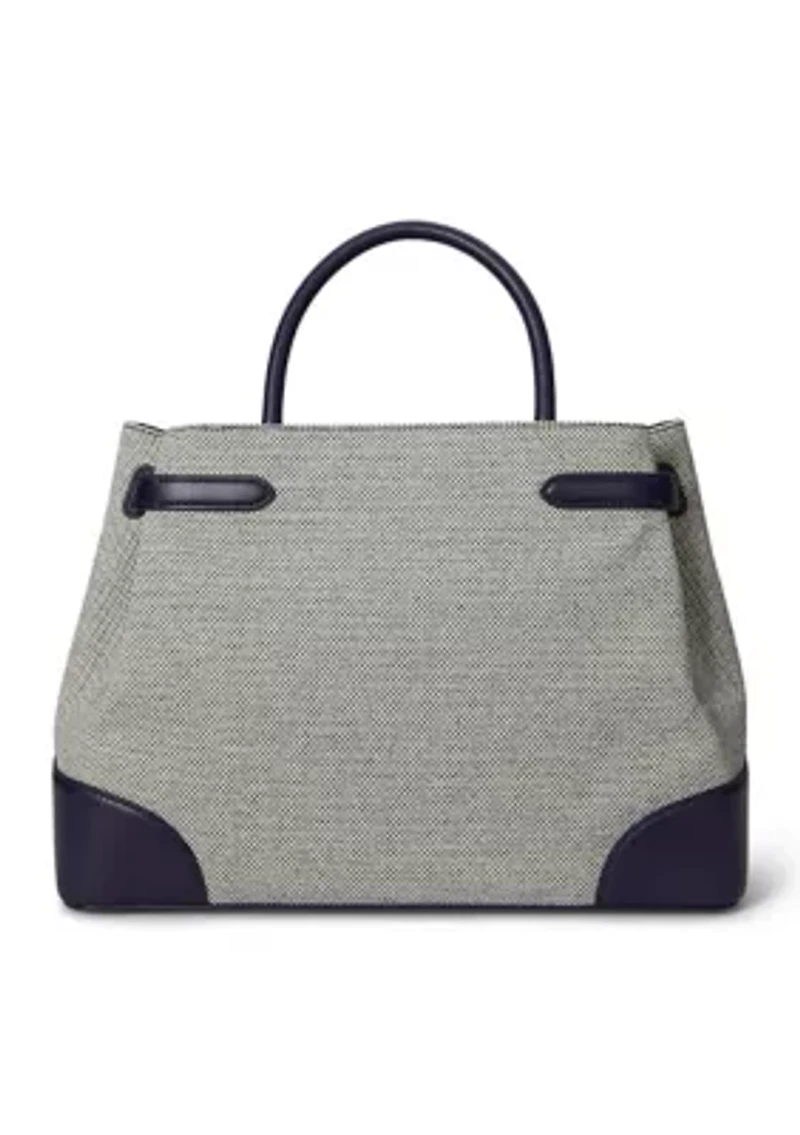 Cross-Dyed Canvas Large Blaike Satchel