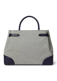 Cross-Dyed Canvas Large Blaike Satchel