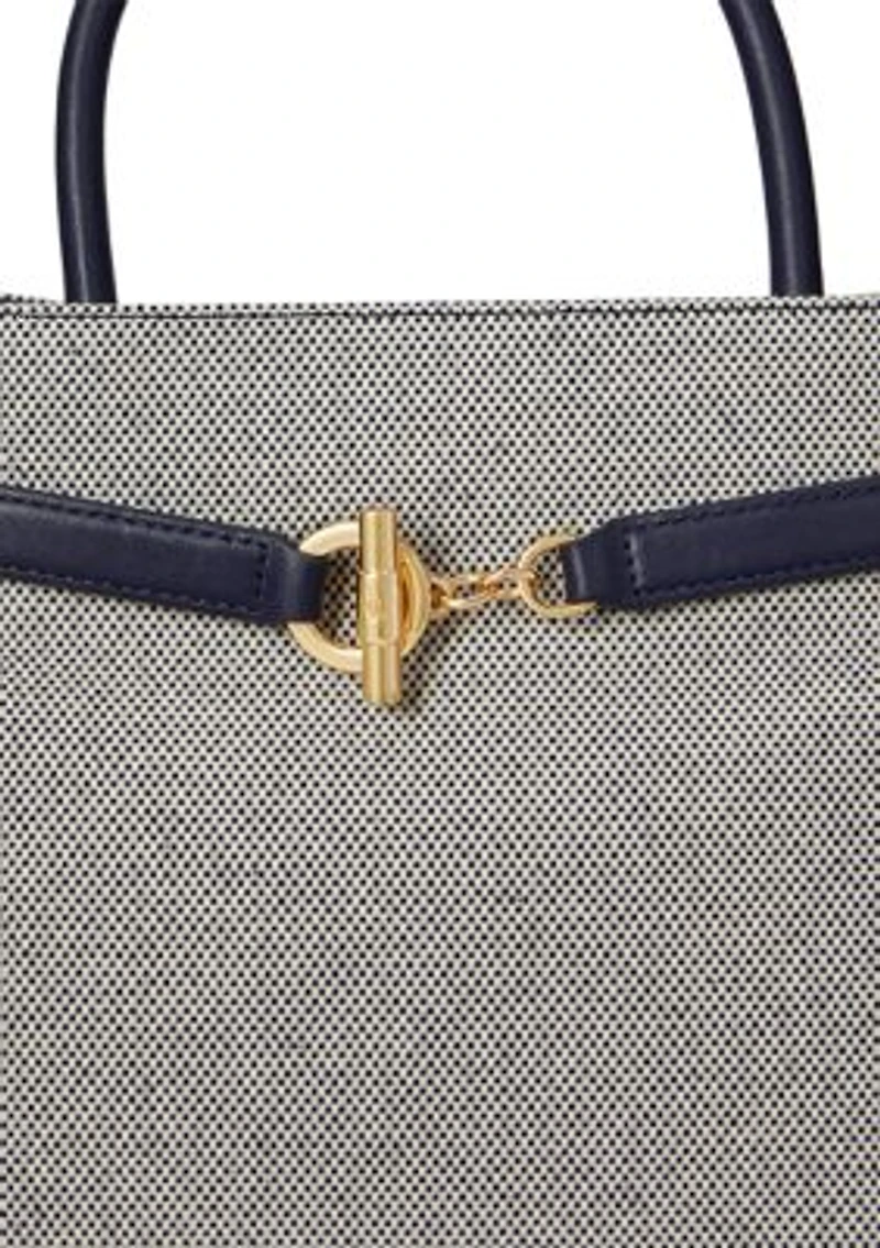 Cross-Dyed Canvas Large Blaike Satchel