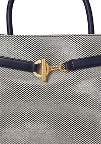 Cross-Dyed Canvas Large Blaike Satchel