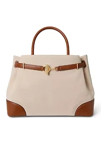 Cross-Dyed Canvas Large Blaike Satchel