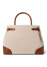 Cross-Dyed Canvas Large Blaike Satchel