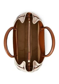 Cross-Dyed Canvas Large Blaike Satchel