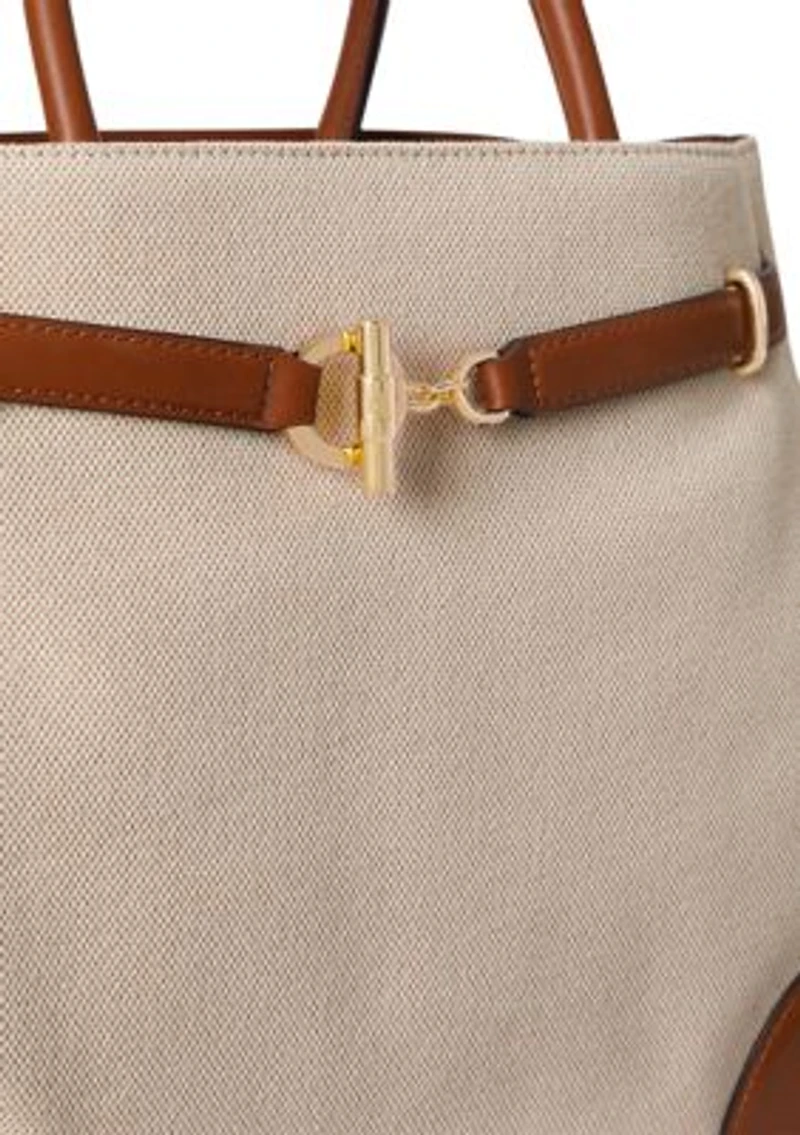 Cross-Dyed Canvas Large Blaike Satchel