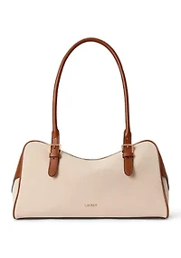 Canvas & Leather Large Marcy Zip Satchel