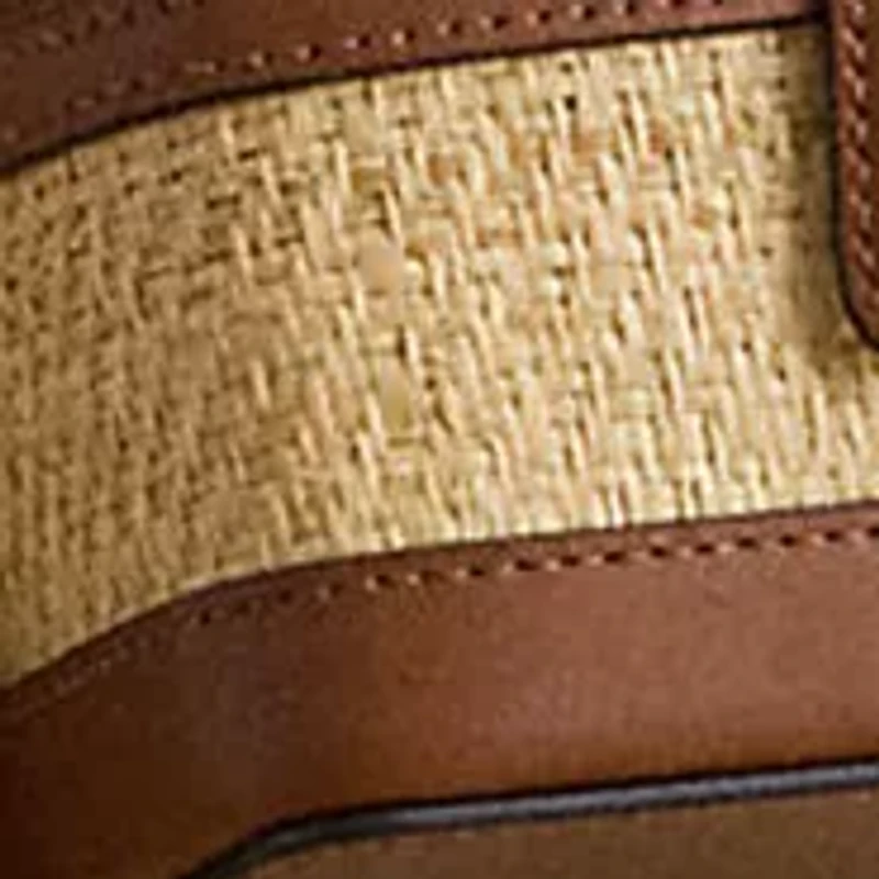 Raffia Small Hallee Crossbody Bag