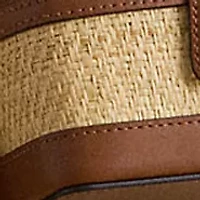 Raffia Small Hallee Crossbody Bag