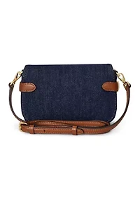 Washed Denim Small Blaike Crossbody Bag
