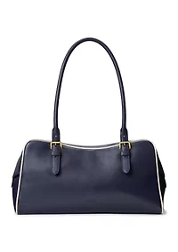 Leather Large Marcy Zip Satchel