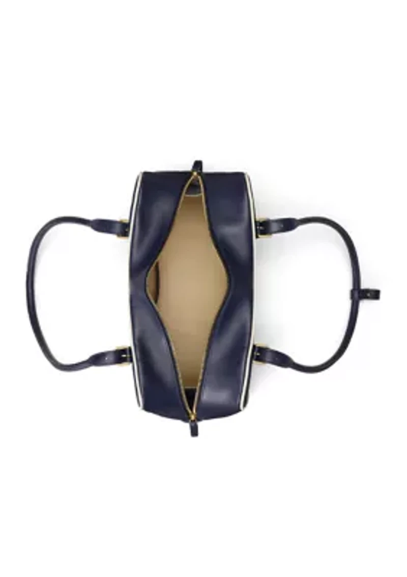 Leather Large Marcy Zip Satchel