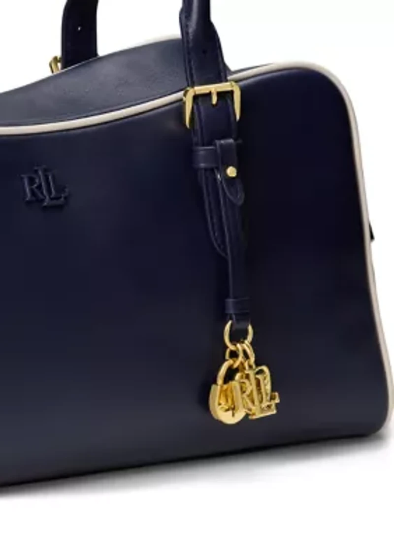 Leather Large Marcy Zip Satchel