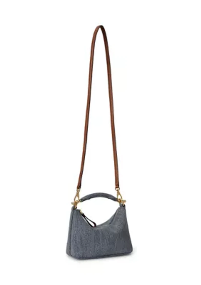 Washed Denim Mini Blaike Shoulder Bag