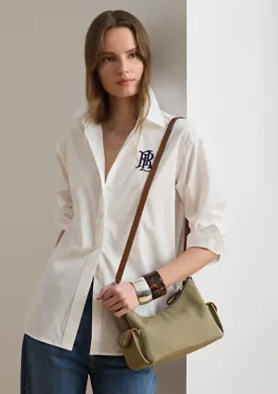 Washed Canvas Small Blaike Shoulder Bag