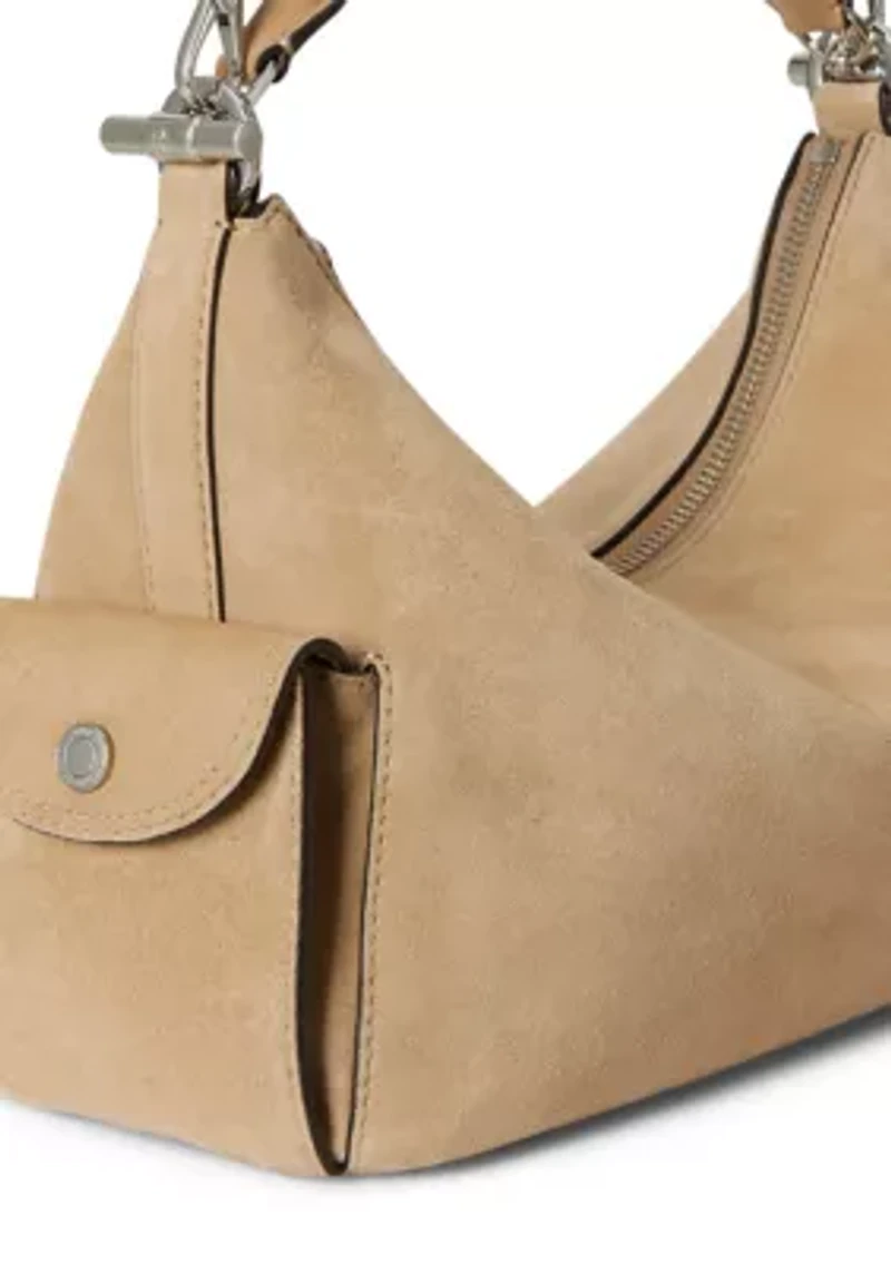 Suede Small Blaike Shoulder Bag