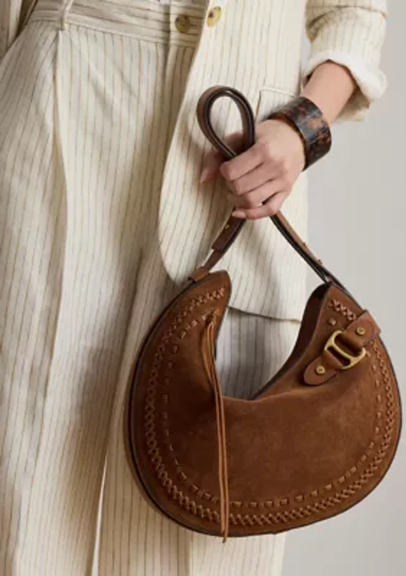 Whipstitched Large Tasha Shoulder Bag