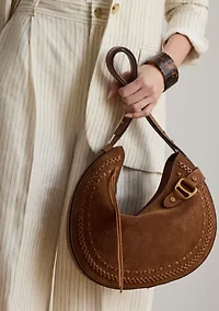 Whipstitched Large Tasha Shoulder Bag