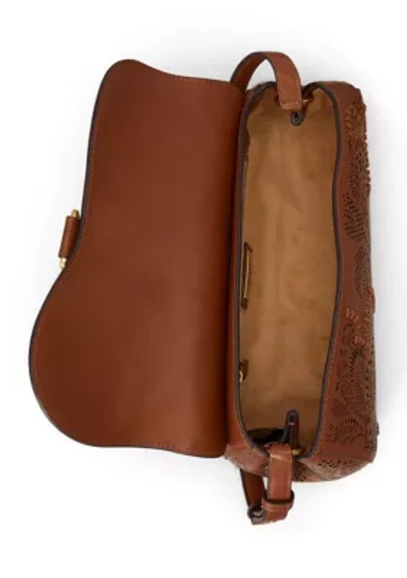 Tooled Medium Tasha East-West Bag