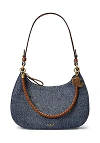 Denim Medium Marcy Zip Shoulder Bag