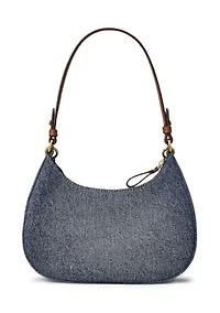 Denim Medium Marcy Zip Shoulder Bag