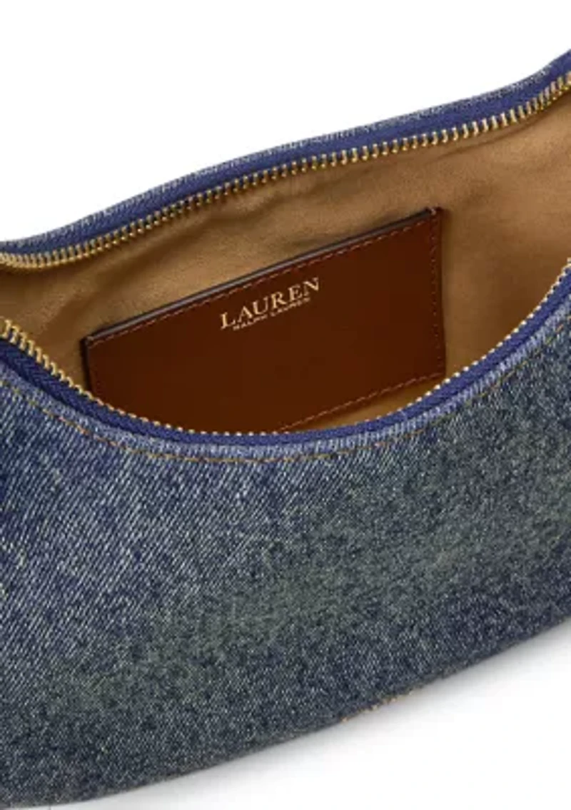 Denim Medium Marcy Zip Shoulder Bag