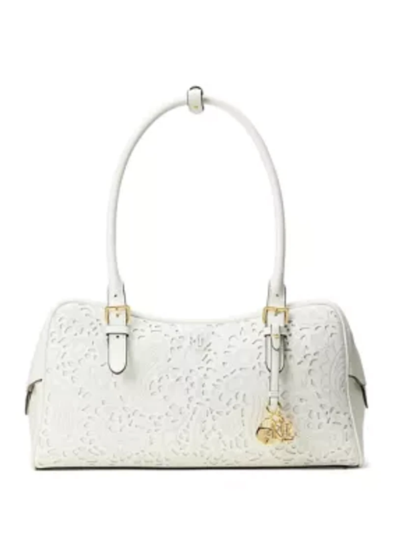 Perforated Nappa Large Marcy Zip Satchel