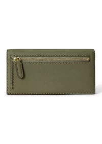 Crosshatch Leather Slim Wallet