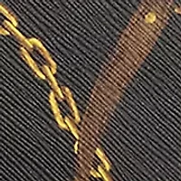 Print Crosshatch Leather Slim Wallet