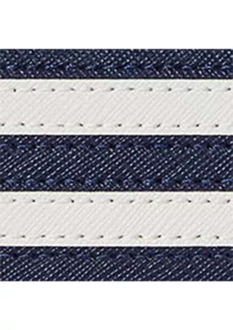 Crosshatch Leather Slim Wallet