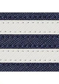 Crosshatch Leather Slim Wallet