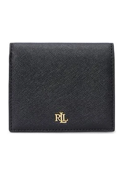Crosshatch Leather Compact Wallet