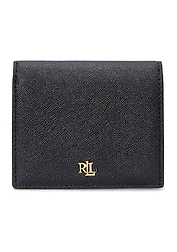Crosshatch Leather Compact Wallet
