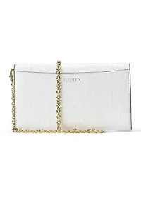 Croc-Embossed Medium Adair Crossbody