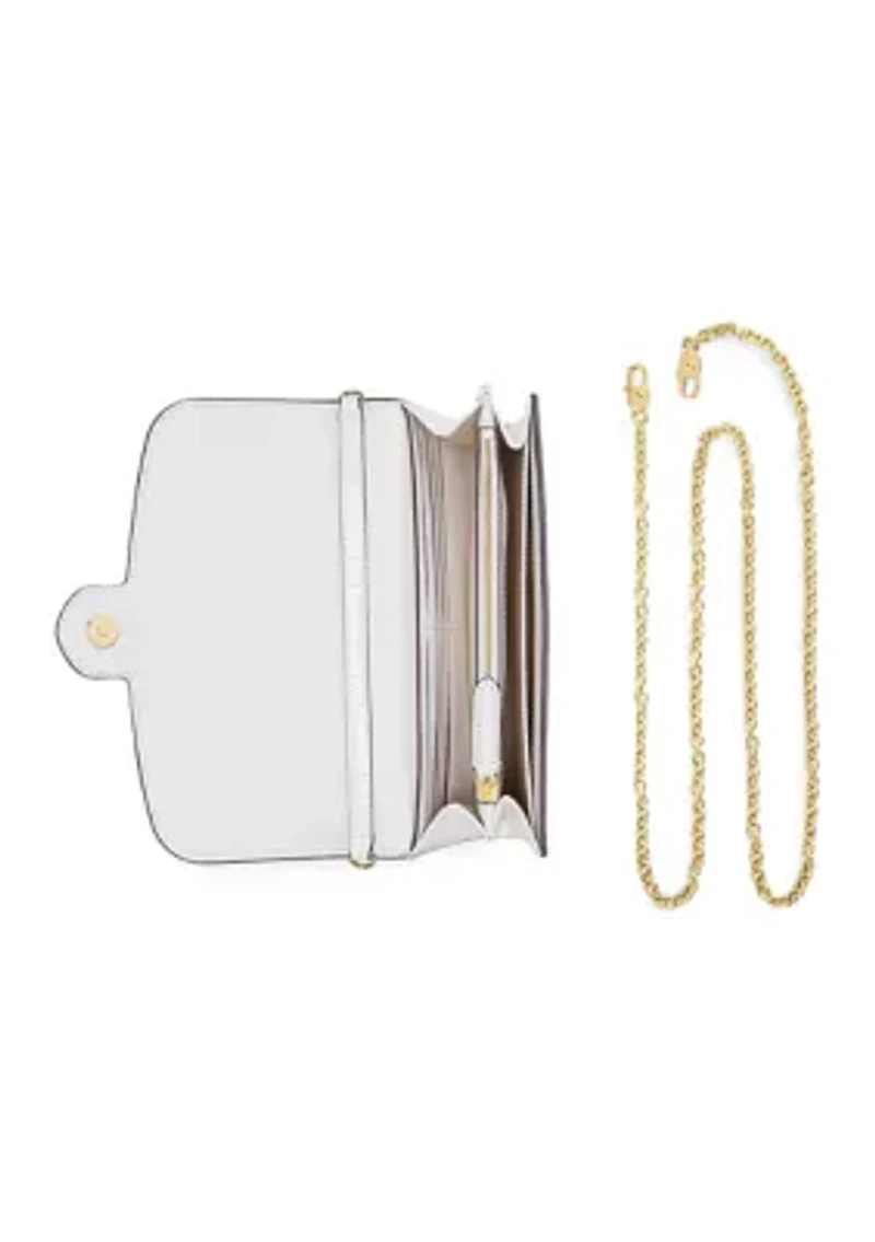 Croc-Embossed Medium Adair Crossbody