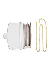 Croc-Embossed Medium Adair Crossbody