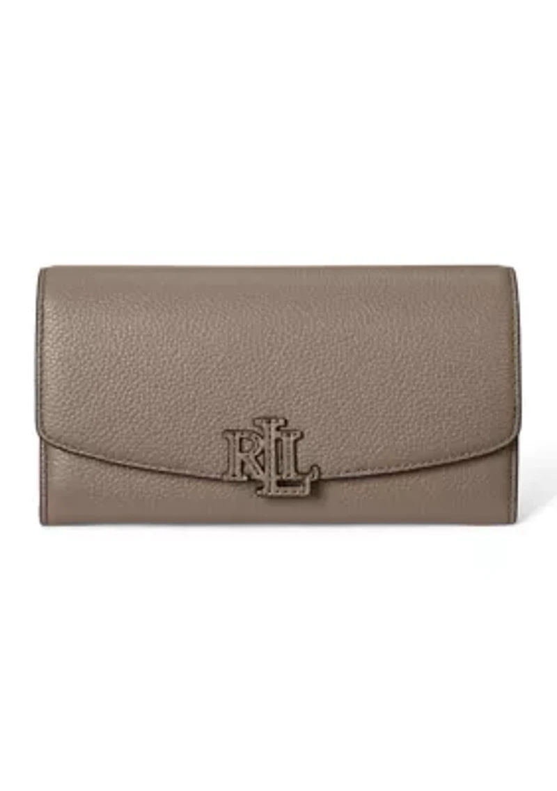 Pebbled Large Cameryn Flap Wallet